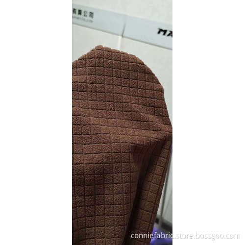 100% Polyester Polar Fleece with Laminated Check